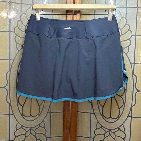 Brooks For Women Running Tennis Pickleball Skirt Style 220666 Navy Size S - Picture 2 of 9